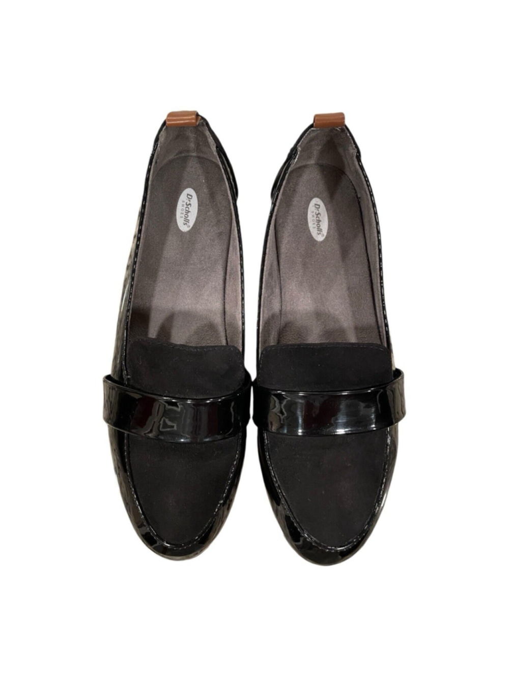 Dr. Scholls Womens 6.5M Webster Loafer Black Patent Microfiber Slip On Comfort - Picture 5 of 13